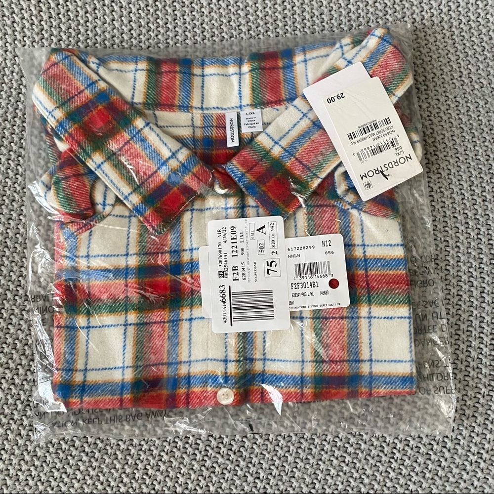 Pet Flannel Pajama Shirt NWT - Picture 9 of 11